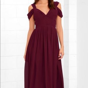 LULUS OFF-THE-SHOULDER BRIDESMAID DRESS